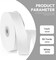 White Ribbon 1-1/2 inch 60 Yards Double Faced White Polyester Satin Ribbon